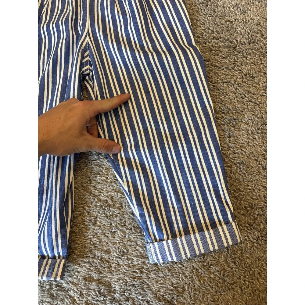 Vintage Overalls 3T Bibs Pinstripe Railroad Kids Toddler Stripe 